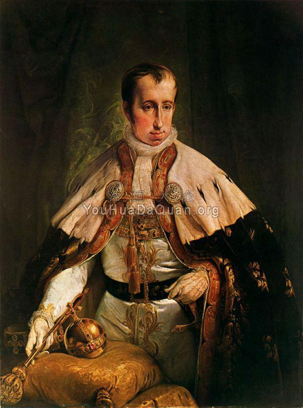Portrait of the Emperor Ferdinand I of Austria - 弗朗切斯科·海兹